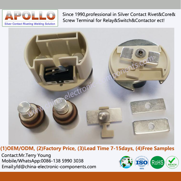 Silver Plated Copper Contact for EV PDU HVDC Contactor.jpg