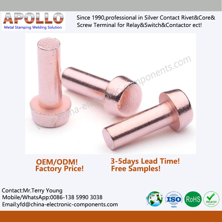 Electrical Solid Copper Contacts