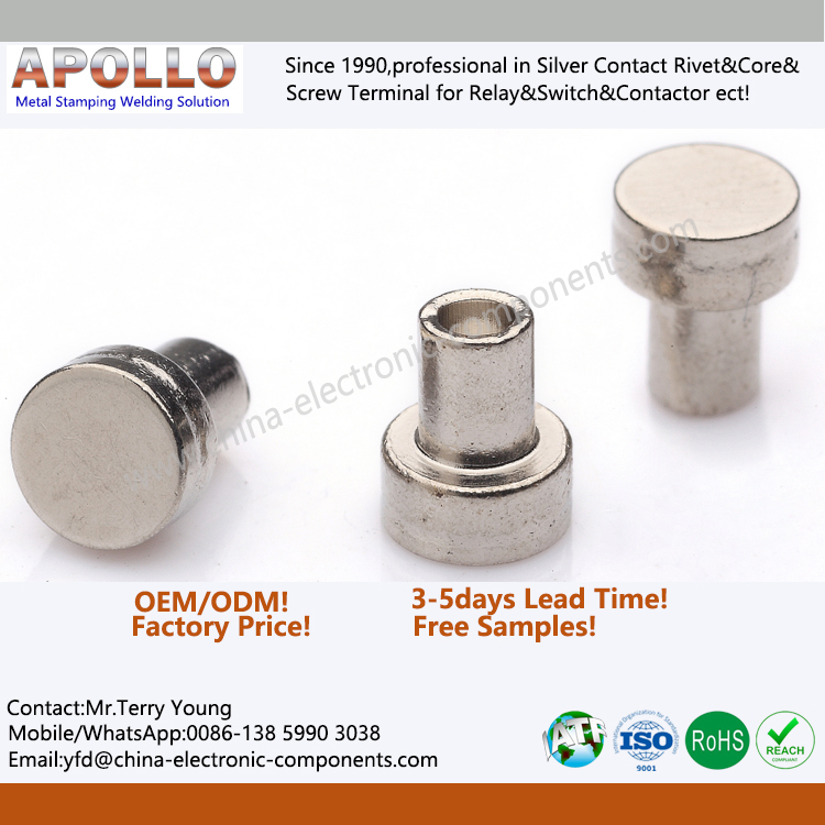 Iron Tungsten Contact Rivets