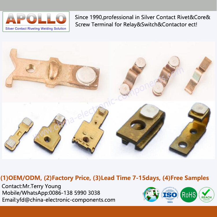 Welded Contact Brass Stamping Assembly