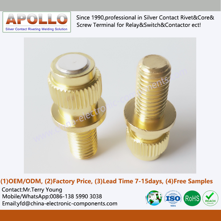 Brass Bolt Brazing for Rotary Automotive Power Switch
