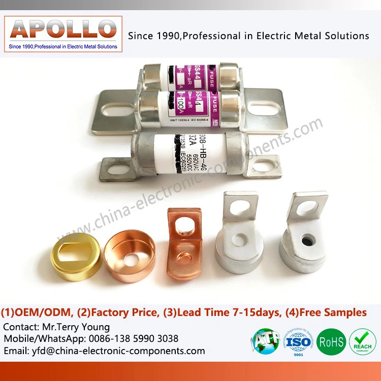 Copper Cap Contact for Electric Vehicle Fuse