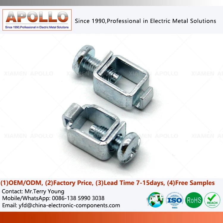 Zinc Plated Steel Screw Clamp Terminal