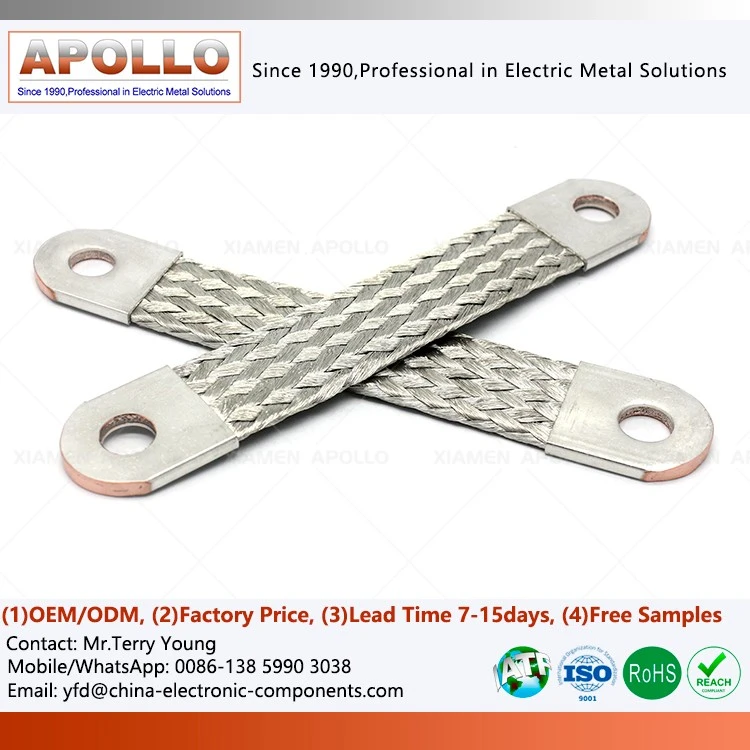 Copper Braided Connectors with Welded Ends