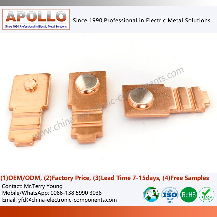 Silver Bimetal Rivet Stamping Part