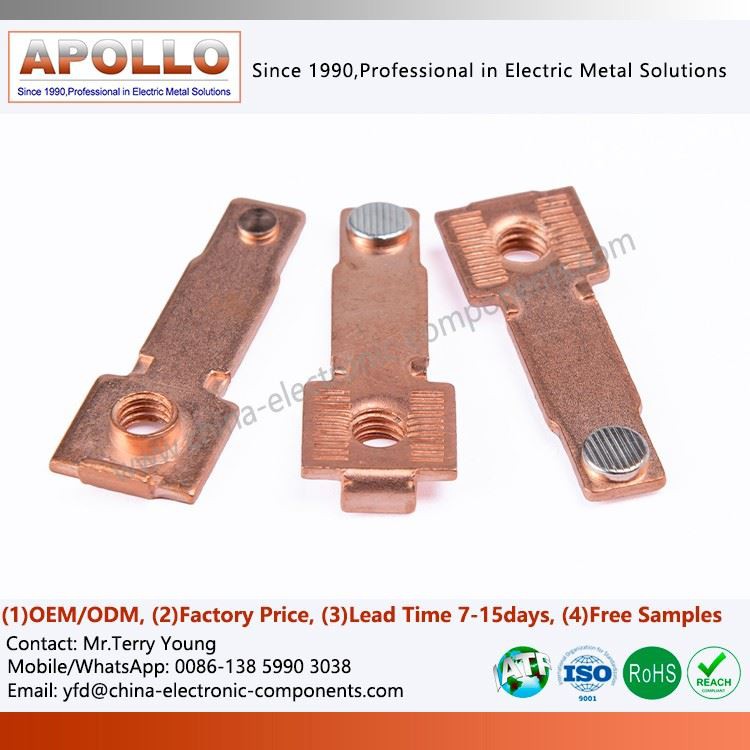 copper terminal with Silver contact