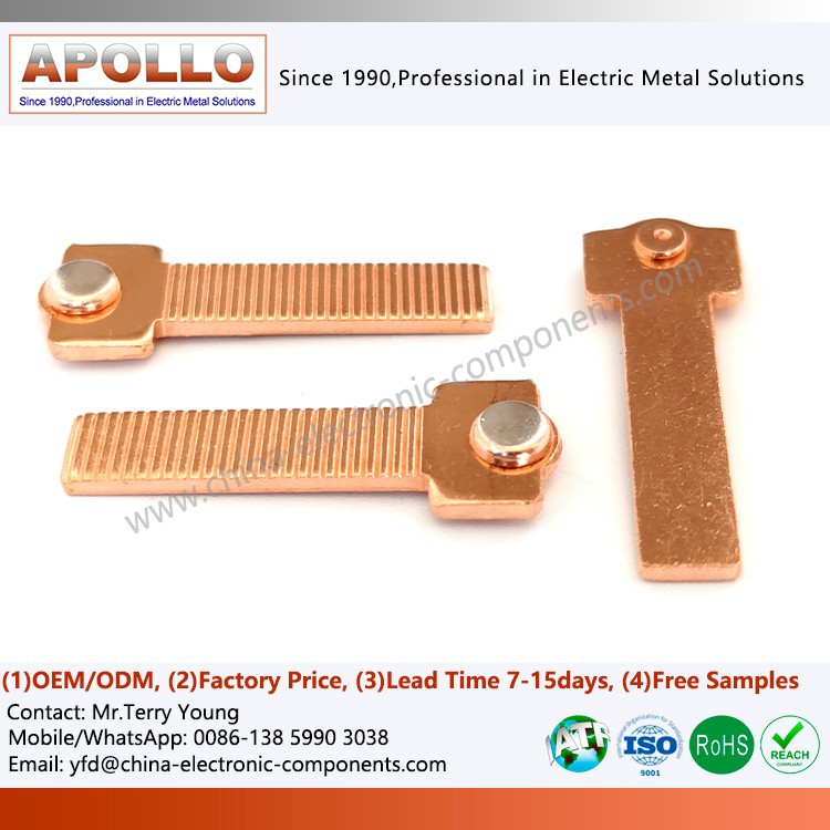 Silver Electrical Riveted Components