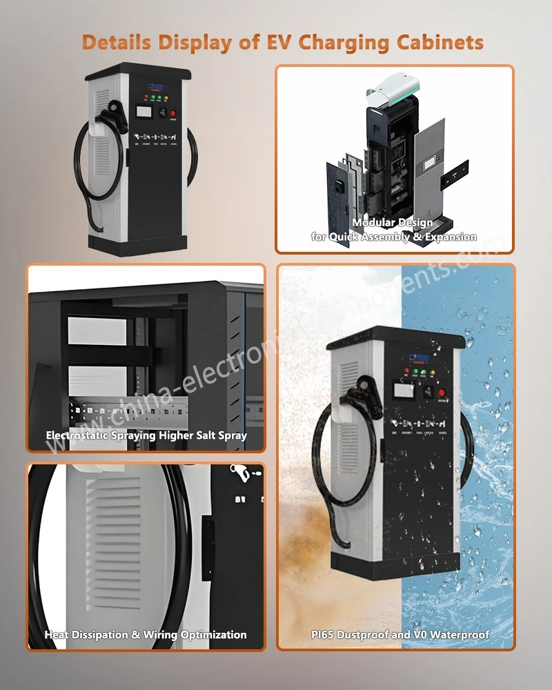 Details Display of EV Charging Cabinets Details Display of EV Charging Cabinets