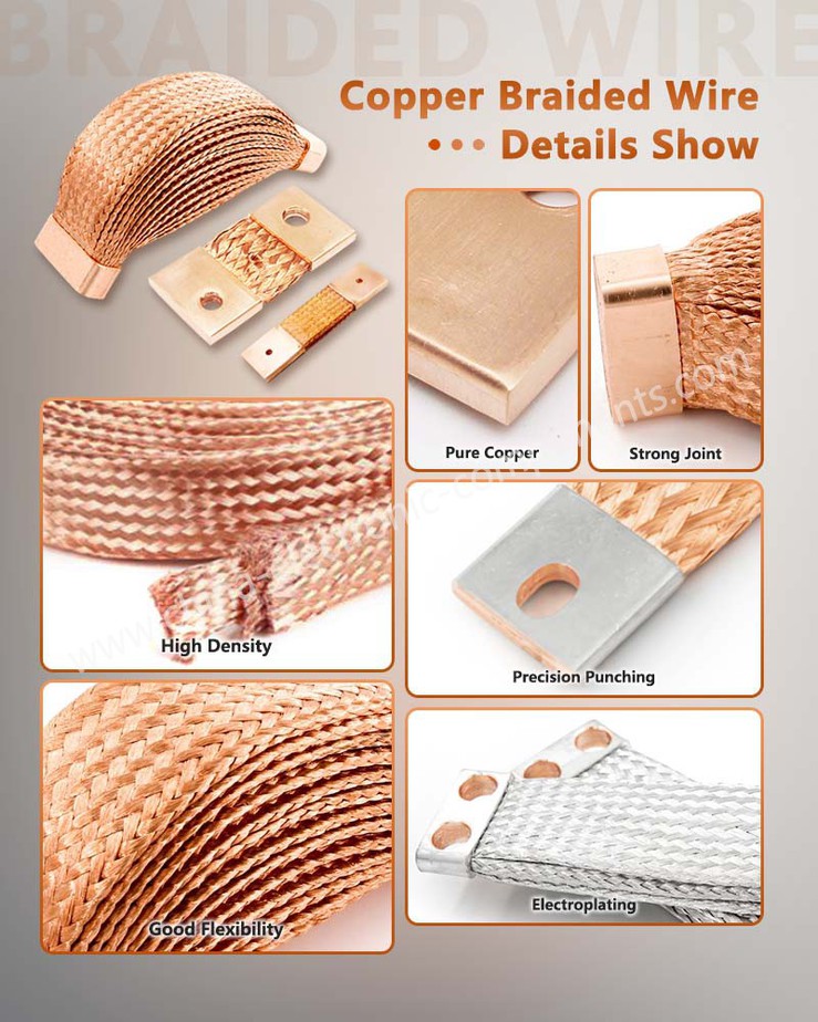 Copper Braided Flexible Busbars Details Show Copper Braided Flexible Busbars Details Show