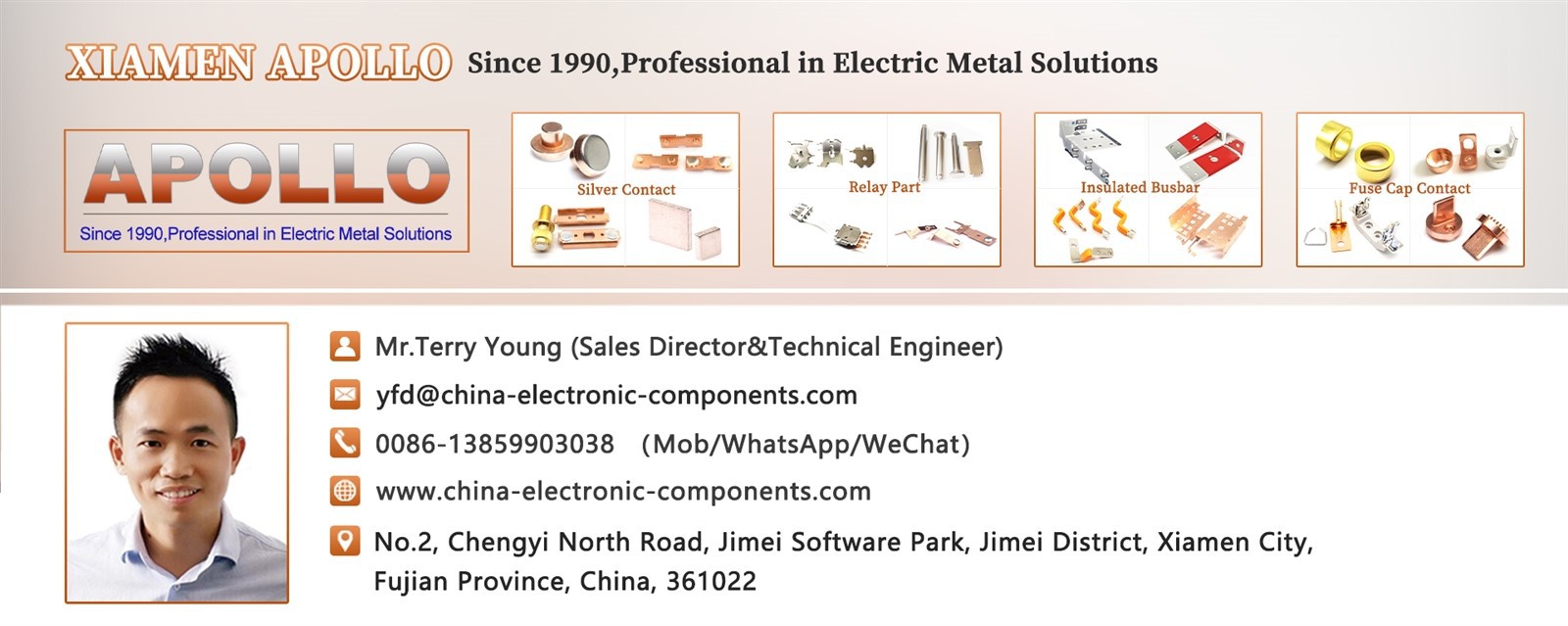 Mr Terry from Xiamen Apollo Mr Terry from Xiamen Apollo