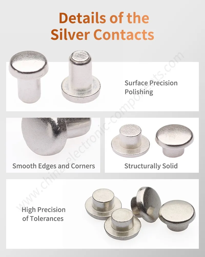 Details of the Silver contacts Details of the Silver contacts