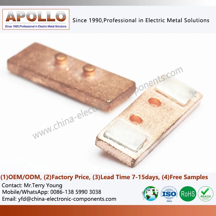 Silver Contact Brazed Assemblies Silver Contact Brazed Assemblies