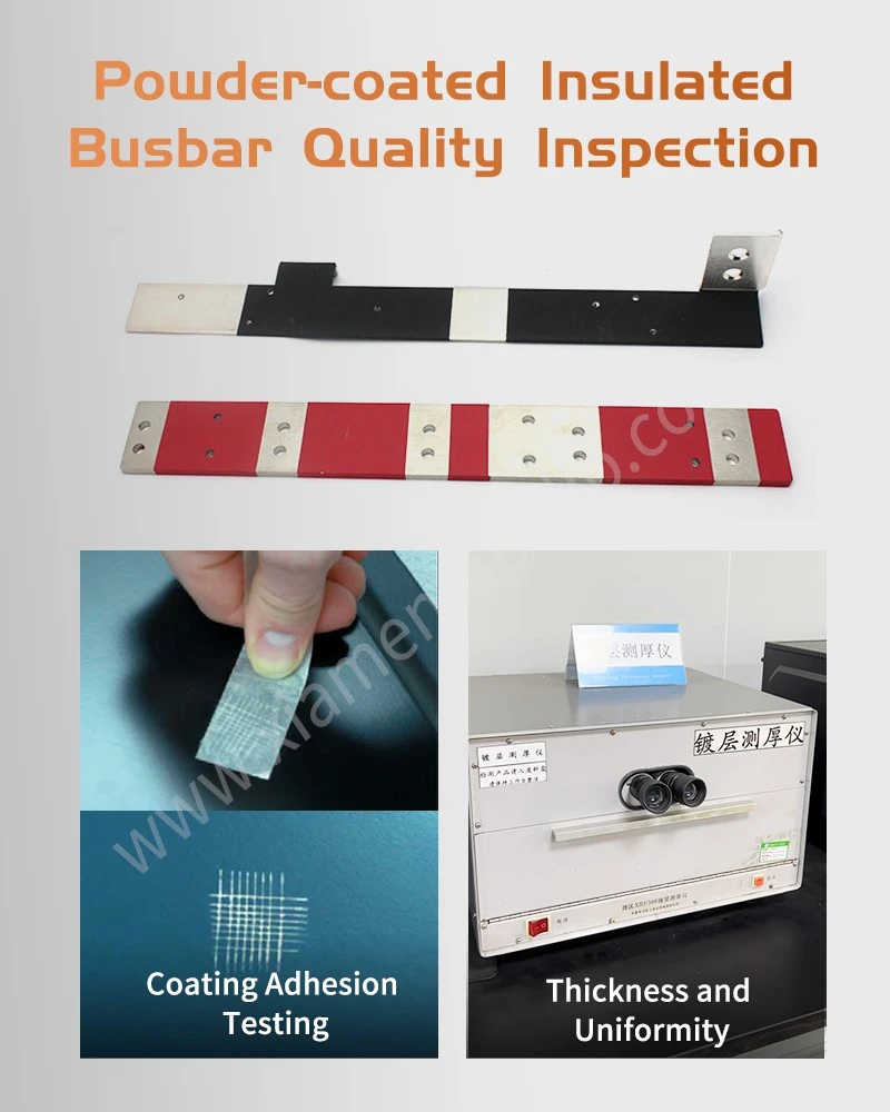 1000V+ laminated copper busbar with controlled epoxy insulation around bends and terminal holes 1000V+ laminated copper busbar with controlled epoxy insulation around bends and terminal holes