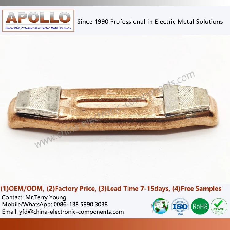 Silver Contact Brazing on Copper Bars Silver Contact Brazing on Copper Bars