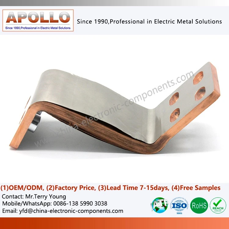 Flexible Copper Foil Busbar with Laminated Copper Shunt