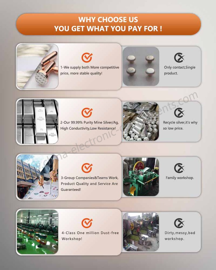 Why Choose Our Solid Silver Contact Rivets Why Choose Our Solid Silver Contact Rivets