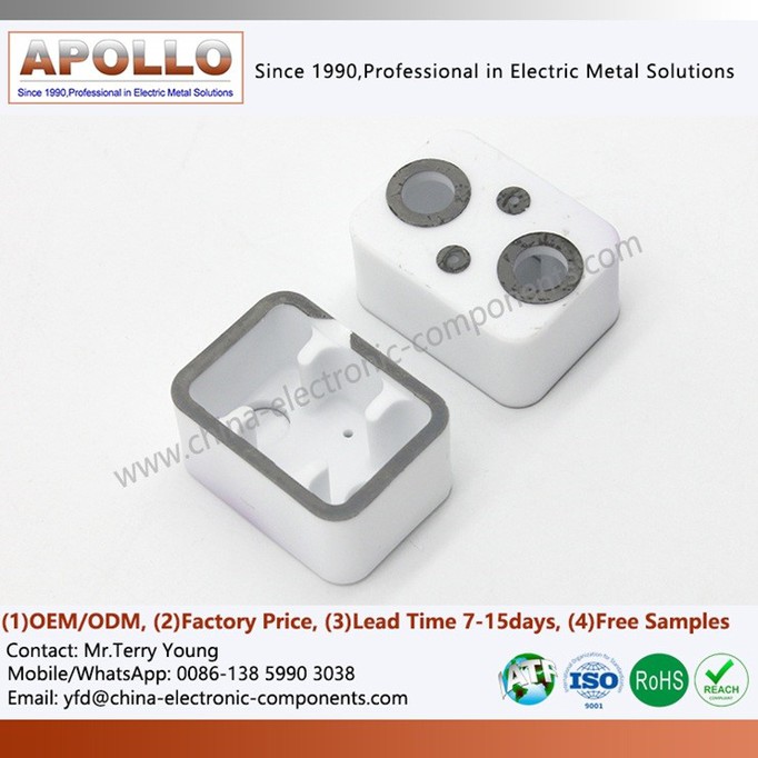 High Temperature Metallized Ceramic Relay Case High Temperature Metallized Ceramic Relay Case