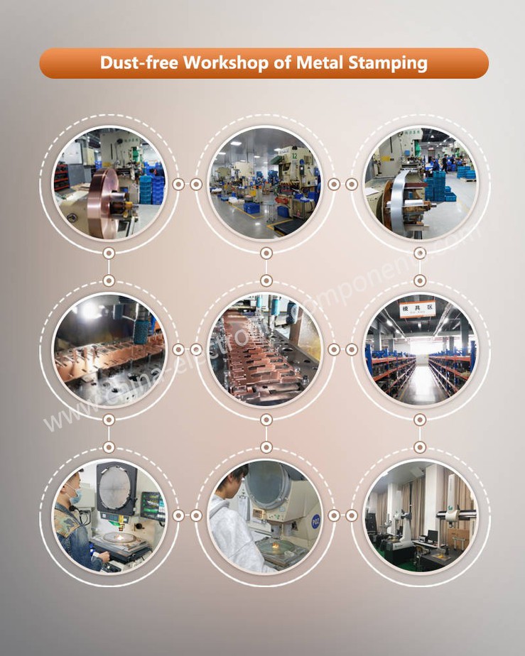 Dust-free Workshop of Metal Stamping for Beryllium Sheet Stamping Terminals Parts Dust-free Workshop of Metal Stamping for Beryllium Sheet Stamping Terminals Parts