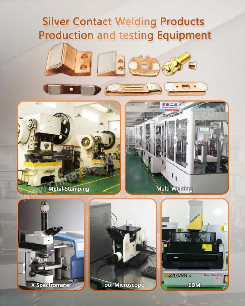Silver Tipped Copper Contact Assembly Production and testing Equipment Silver Tipped Copper Contact Assembly Production and testing Equipment