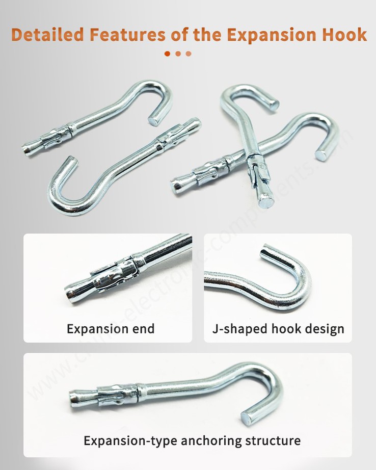 Detailed Features of the Heavy-Duty Expansion Hook Detailed Features of the Heavy-Duty Expansion Hook