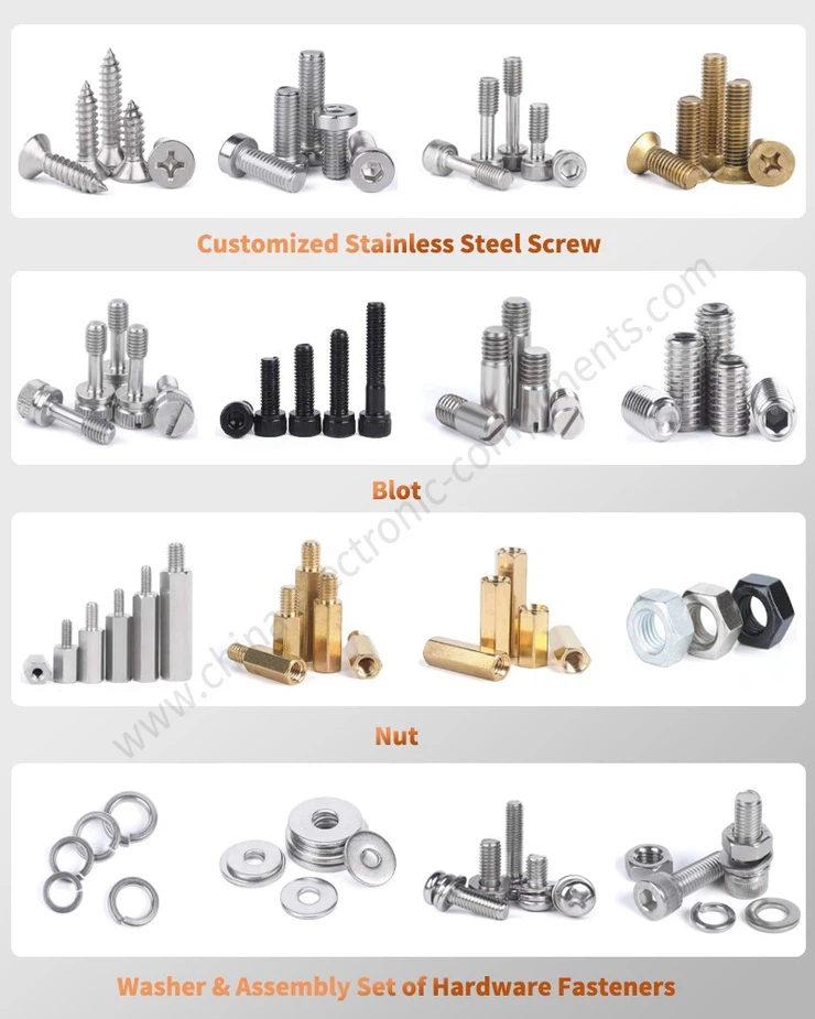 Customized Stainless Steel Screw Blot, Nut, Screw Washer, and Assembly Set of Hardware Fasteners Customized Stainless Steel Screw Blot, Nut, Screw Washer, and Assembly Set of Hardware Fasteners