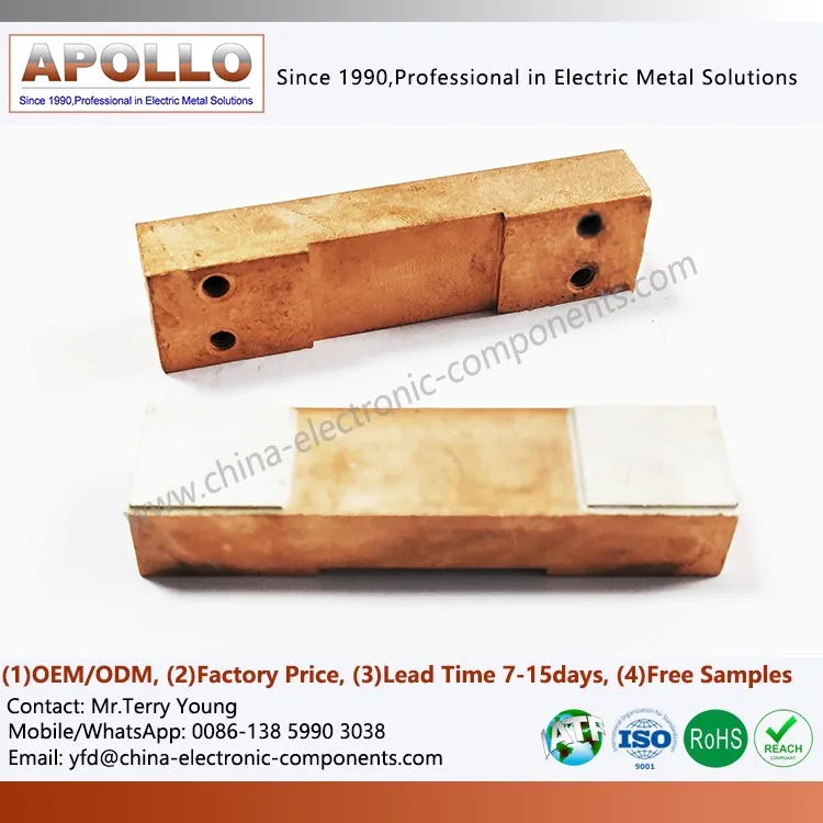 Silver Tipped Copper Contact Assembly Silver Tipped Copper Contact Assembly