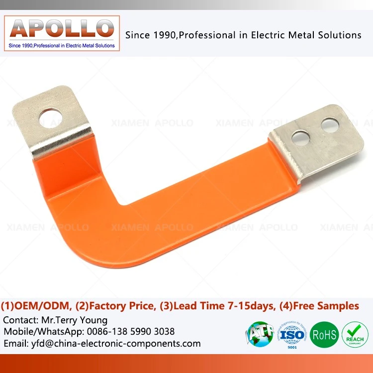 Tin Coated Insulated Flat Copper Bus Bar for Battery