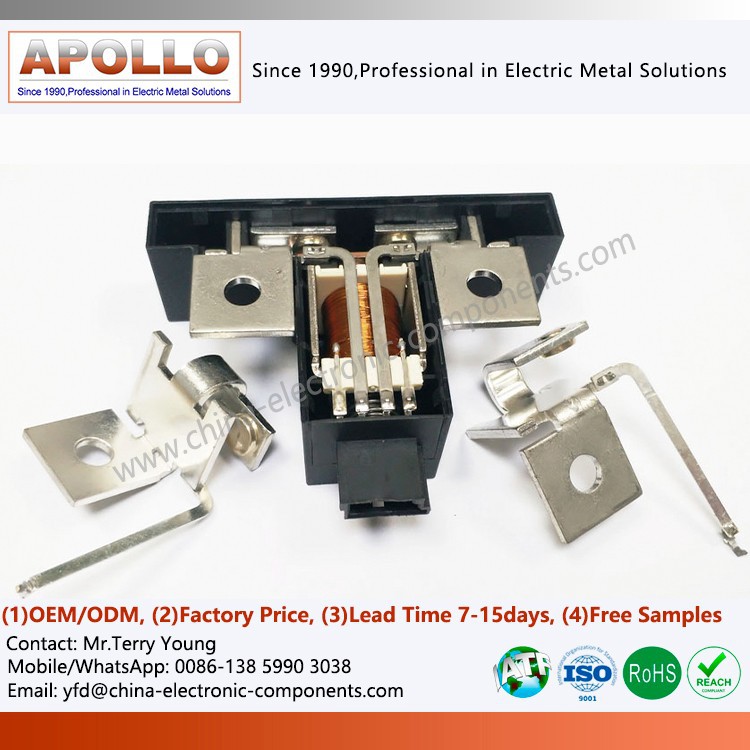 Precision Riveted Silver Contact Switching Terminal