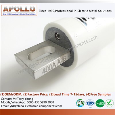 Copper Cap Contact For High Voltage Low Current EV Fuse