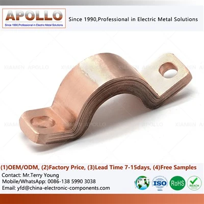 Flexible Copper Foil Busbar With Laminated Copper Shunt