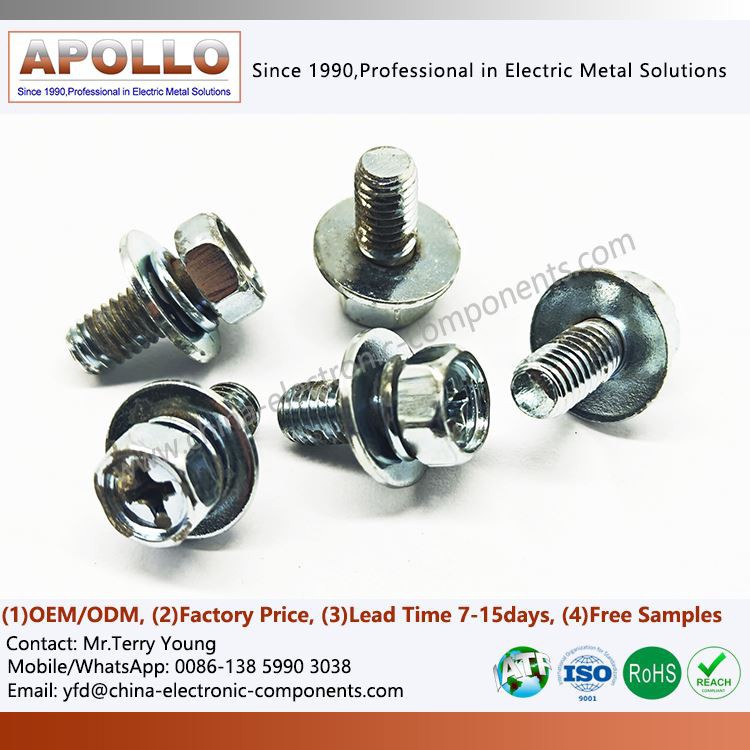 Stainless Steel Hexagon Head Screws With Washers