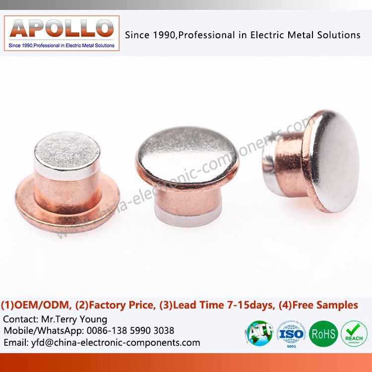 Electrical Tri-Metal Rivet