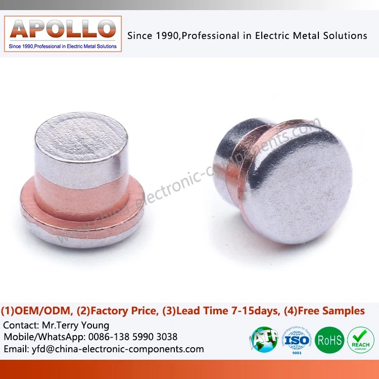 Trimetal Rivet Electrical Contact